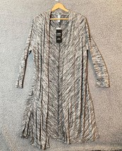 Catherines AnyWear Sweater Women 0X Plus Long Duster Open Front Cardigan NWT $89 - £31.14 GBP