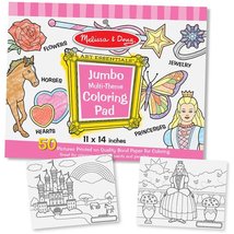 Melissa &amp; Doug Jumbo 50-Page Kids&#39; Coloring Pad - Horses, Hearts, Flowers, and M - £10.44 GBP