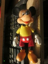 Vintage Walt Disney MICKEY MOUSE 5.5&quot; Figure poseable Remco 1976 - £3.99 GBP