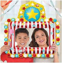 Carnival Circus Mylar Balloon Inflatable Selfie Frame Birthday Party Sup... - $6.95