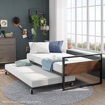 Twin Zinus Suzanne Bamboo And Metal Daybed With Trundle,, Simple Assembly. - $337.98