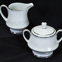 Noritake Cumberland Cream and Sugar 2225 NEAR MINT! - £21.08 GBP