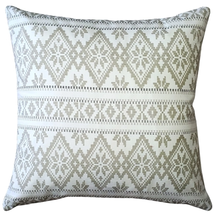 Malmo Cream Diamond Throw Pillow 17x17, Complete with Pillow Insert - £24.87 GBP
