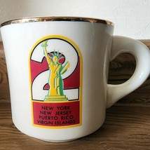 VTG Boy Scouts Mug Cup BSA New York, New Jersey, Puerto Rico, Virgin Isl... - $6.62