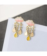 Cute Little Cloud Raindrop Earring, Color: Pink/White/Black/Deep Blue/Li... - £13.37 GBP