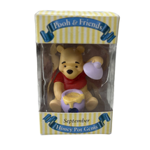 Winnie the Pooh &amp; Friends Honey Pot Gems Birthday Gift SEPTEMBER Saphire... - $25.00