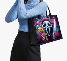 Ghostface Scream Ice Cream Leather Tote | Horror Movie Character Handbag  - $36.00