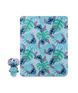 Lilo &amp; Stitch Character Hugger Plush &amp; Palm Leaves Fleece Throw Set, 40&quot;... - $29.69