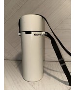 Vintage Gott Stainless Steel White Thermos Bottle Escort w/ Carry Strap ... - £16.08 GBP