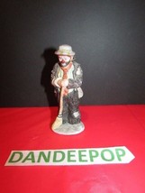 Vintage Emmett Kelly Jr Flambro Miniature Figurine Hobo Sweeping Up - $24.42 CAD