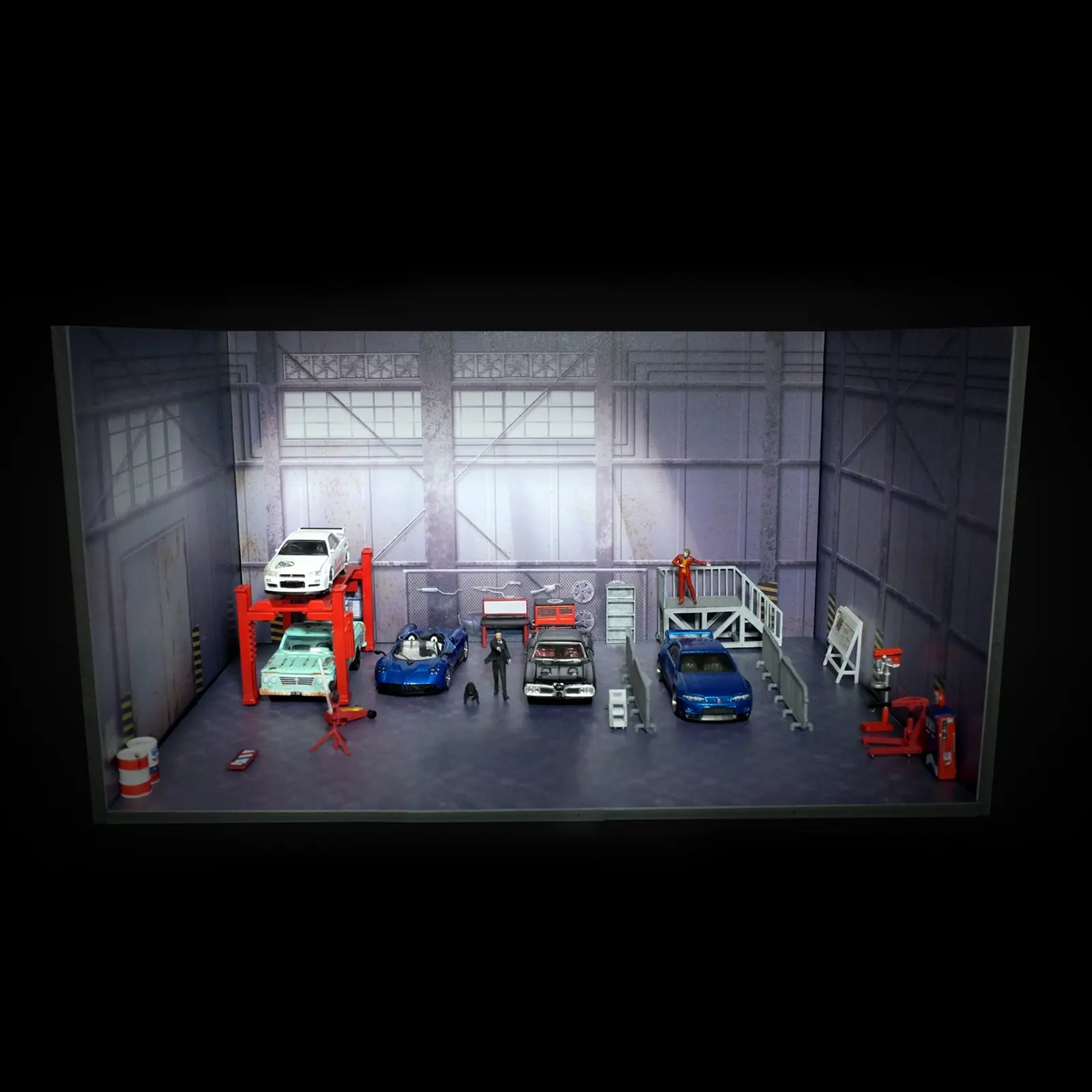1:64 Diecast Car Model Repair Garage Diorama DIY Display Toy Gift for Co... - $981.16 MXN