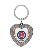 Rico Industries New Chicago Cubs Rhinestone Heart Keychain - New - $10.99