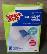 Scotch-Brite Disposable Toilet Scrubber Refills 10pk Bleach Alternative Cleaner - $12.20