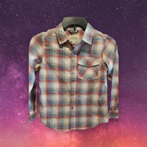 Lucky Brand Boys Long Sleeve Button Up Shirt Size 7 Plaid Turtledove Nwt - £19.75 GBP