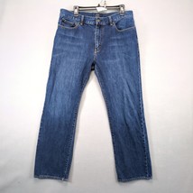 J Crew The Bleecker Men&#39;s 36x30 Dark Denim Jeans 100% Cotton Straight Le... - $20.00