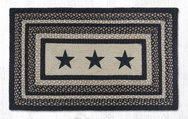 Earth Rugs PP-313 Black Stars Rectangle Patch 27 Inch X 45 Inch - £54.33 GBP
