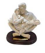 &quot;A Quiet Moment&quot; Holy Family Statue Prayer Timothy P Schmalz White Resin 9&quot; - $49.50