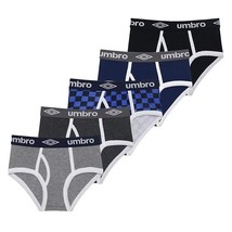 Umbro Boys Cotton Basic Briefs Underwear 5-Pack Size 4/5 - £11.62 GBP