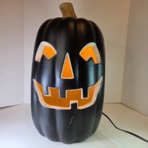 Seasons Ltd Black Light-Up Jack-O’-Lantern Pumpkin 17&quot; Halloween Blow Mo... - $39.99