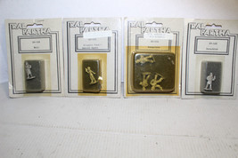 Ral Partha Miniatures Pewter Figures 20-109 20-006 20-111 20-105 Mint on Cards - £23.73 GBP
