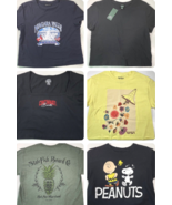 Crop Top Lot Cropped T-Shirt Short Sleeve Graphic Tee 90s Y2K Juniors Wo... - $357.34 MXN