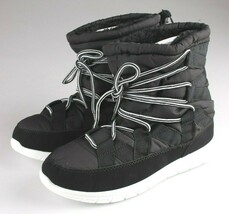 Nuovo Rue 21 Donna Nere con Lacci Interno Pelliccia Finta Sneaker Invern... - $14.98