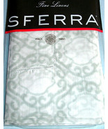 Sferra Elda King Sham Silver Sage Egyptian Cotton Printed Voile Made/Ita... - £34.19 GBP