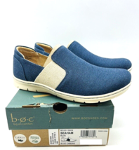 B.O.C. Seaham Comfort Slip On Shoes - Blue Canvas, US 10M - £23.89 GBP