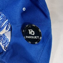 Parquet New York Men's Back Strap Blue/White Cotton Blend Baseball Cap Hat image 3