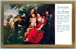 Holy Family Painting Peter Paul Rubens Panama California Expo 1915 Postcard J12 - £5.39 GBP