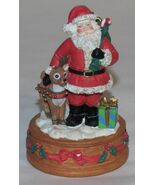 San Francisco Music Box Rudolph Red Nosed Reindeer &amp; Santa 3.5” Figurine - $271.84 MXN
