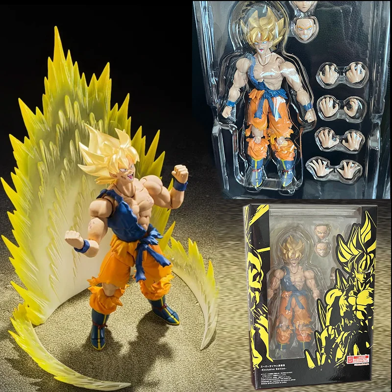 Dragon Ball Z Son Goku Figure SHF S.H.Figuarts Goku War Damage Super Sai... - $44.15