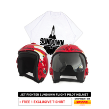 1 Pcs Top Gun Sundown Flight Helmet Pilot Aviator USN Navy Movie Prop - £319.74 GBP
