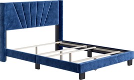Platform Queen Bed In Blue From Boyd Sleep. - £159.56 GBP
