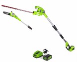 Greenworks 40V 8-inch Cordless Pole Saw with Hedge Trimmer Attachment 2.... - $407.99