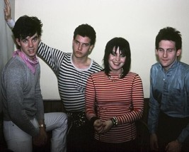 Joan Jett 1980&#39;s early backstage pose with her band 8x10 inch photo - $10.99