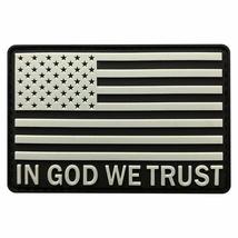 in God We Trust USA Flag Hook Patch [PVC Rubber-3.0 X 2.0 inch-FG8] - £7.20 GBP