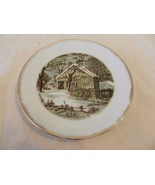 The Old Homestead in Winter Currier &amp; Ives Collector Plate 7&quot; (H1) - £23.70 GBP