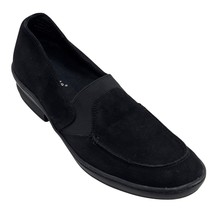 DAVID TATE Women Black Suede Slip-On Loafers Comfortable Stretch Panels ... - $564.31 MXN