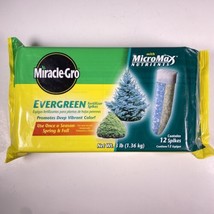 Miracle-Gro Evergreen Fertilizer Spikes 12 Spikes W/ Micromax Nutrients 12-6-12 - £12.40 GBP