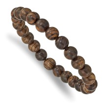 MJ 8mm Tigerwood Beaded Stretch Bracelet - $35.00
