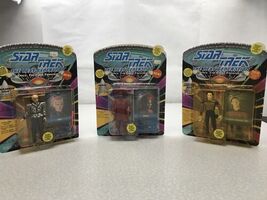 Lot Of 3 Star Trek The Next Generation Action Figures 1993 KG  Guinean Data - $29.70