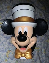 Disney on Ice Top Hat Mickey Mouse Cup/Mug With Flip Up Lid 6&quot; Tall - £3.95 GBP