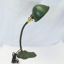 Robert Schwartz 1922 Cast Iron Gooseneck Desk Lamp NEW Cord and Light So... - $45.07