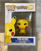 Pokemon Funko POP Games 598 Angry Pikachu FREE PROTECTOR - $11.97