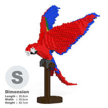 Scarlet Macaw Parrot Sculptures (JEKCA Lego Brick) DIY Kit - £75.61 GBP