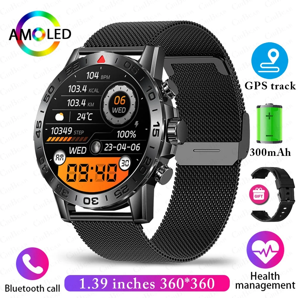 Mens Outdoor Military Sports Fitness Bluetooth Call Smartwatch IP67 Waterproof V - £26.79 GBP
