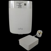 Netgear Orbi Router RBR50 Satellite Home Mesh WiFi Tri-band White with Cord - $54.45