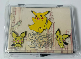 Pokemon Pichu and pikachu Pin Badge Set 2000&#39; Japan Theater Limited Rare Items  - £40.68 GBP