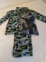 SIZE M 8 Toddler Boys Pajamas  Dinosaur Dino Shirt Pant PJ Sleepwear - $9.49